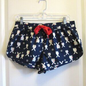 Aerie Winter Bunny Lounge Shorts, Medium